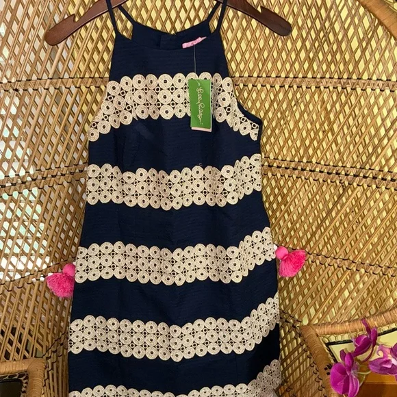 Lilly Pulitzer NWT Annabelle Shift True Navy $288 - Picture 12 of 12